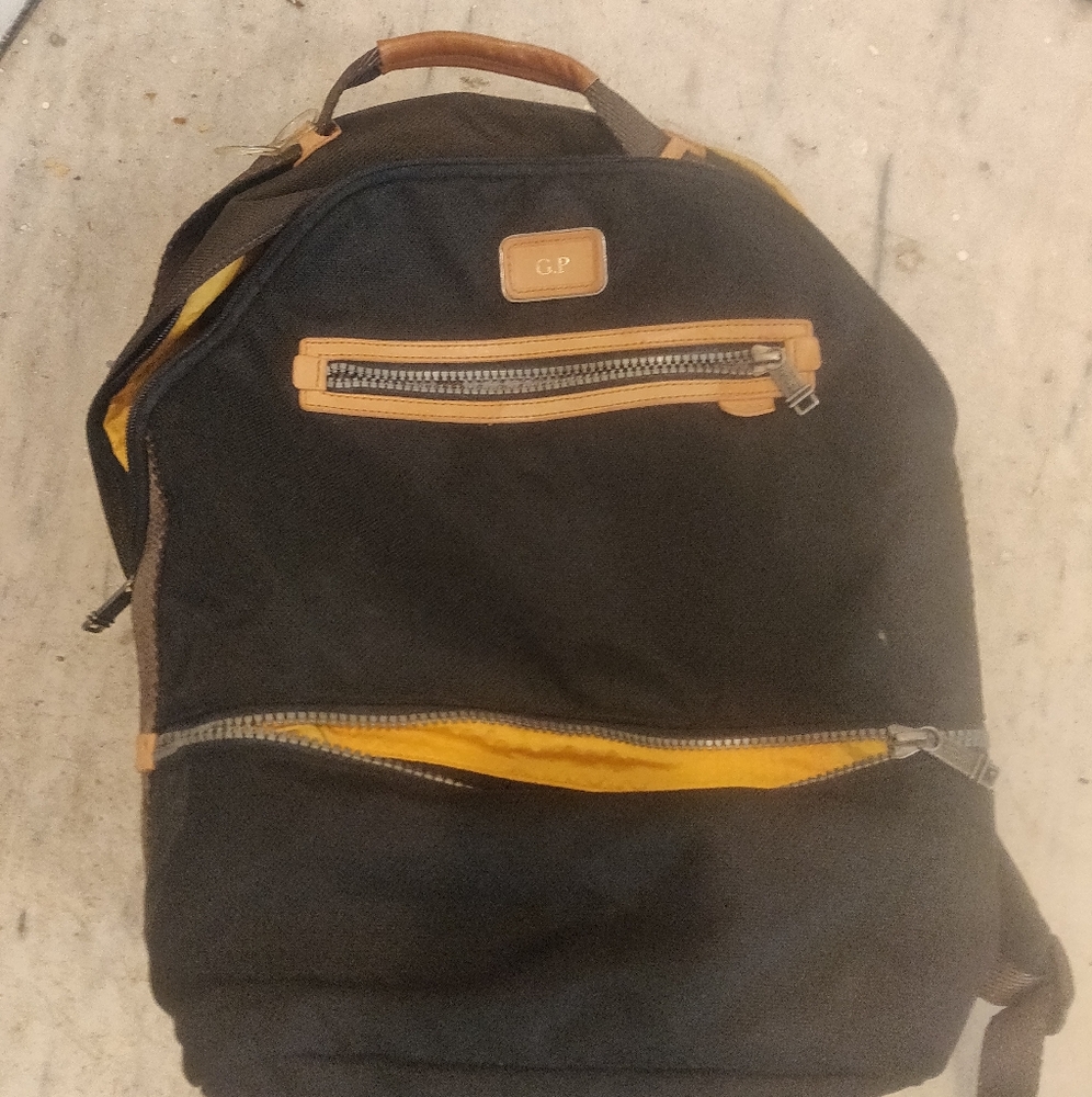 TUMI 22385DBH ALPHA BRAVO Cannon Backpack Black Brown Good Condition
